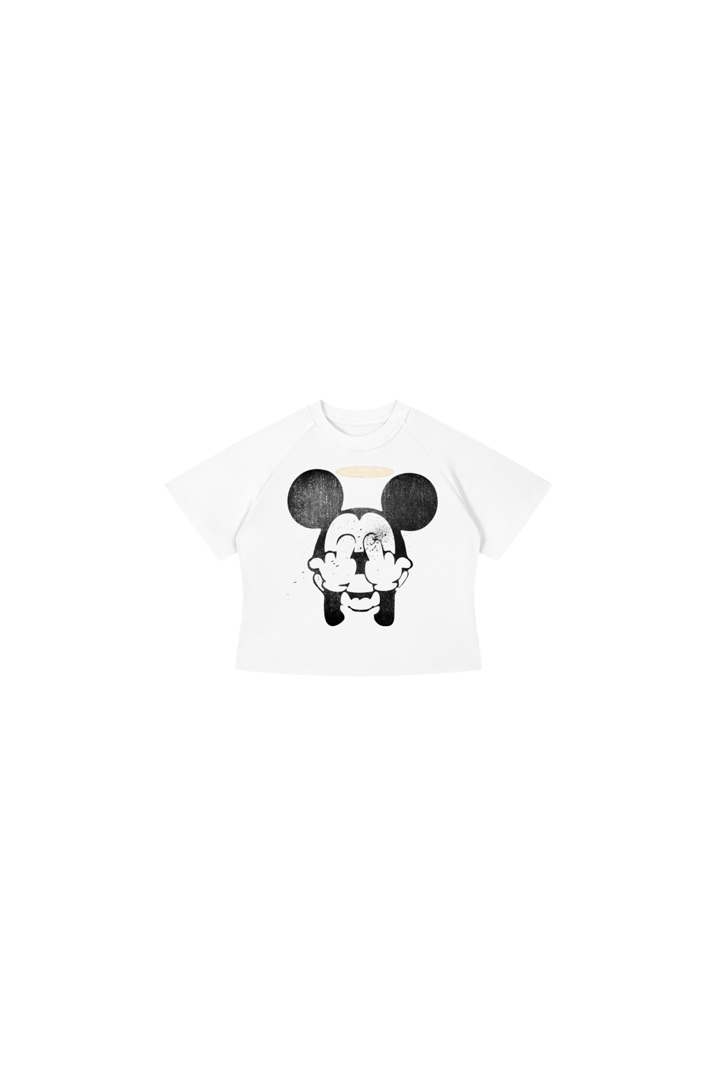 Asset's "F*ck Society" Wmns Cropped Shirt
